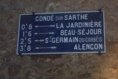 Zone 61 - Condé sur Sarthe - Plaque de cocher - La Jardinière - Beau Séjour - Saint Germain du Corbéis - Alençon (Gwéna Tireau)