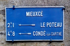 Zone 61 - Mieuxcé - Plaque de cocher - Le Poteau - Condé sur Sarthe (Camille Chauvet)