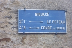 Zone 61 - Mieuxcé - Plaque de cocher - Le Poteau - Condé sur Sarthe (Gwéna Tireau)