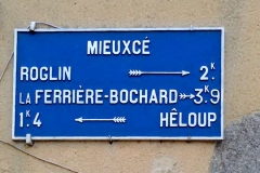 Zone 61 - Mieuxcé - Plaque de cocher - Roglin - La Ferrière Bochard - Hêloup (Camille Chauvet)