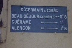 Zone 61 - Saint Germain du Corbéis - Plaque de cocher - Beau Séjour - Guéramé - Alençon (Gwéna Tireau)