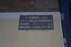 Zone 61 - Saint Germain du Corbéis - Plaque de cocher - La Belle Charpente - Hêloup - Moulins le Carbonnel (Gwéna Tireau)