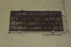 Zone 61 - Saint Germain du Corbéis, lieu dit La Belle Charpente, rue d'Alençon - Plaque de cocher - Alençon - Gesnes le Gandelin - Fresnay sur Sarthe (Gwéna Tireau)