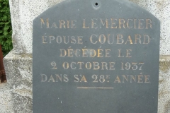 Mareil sur Loir - Cimetière - COUBARD Marie née LEMERCIER 02 (Loïc Prémartin)