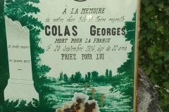 Mareil sur Loir - Cimetière - Famille COLAS-AUVE - COLAS Louis et AUVE Louise - COLAS Georges 03 (Loïc Prémartin)