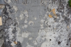 Mareil sur Loir - Cimetière - Famille VALLET-LEMERCIER - VALLET Auguste et LEMERCIER Julie 02 (Loïc Prémartin)