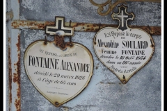 Villaines sous Lucé - Cimetière - FONTAINE Alexandre et SOULARD Alexandrine (Chantale Vieux)