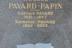 Villaines sous Lucé - Cimetière - Famille PAVARD-PAPIN - PAVARD Gustave - PAVARD Raymonde (Chantale Vieux)