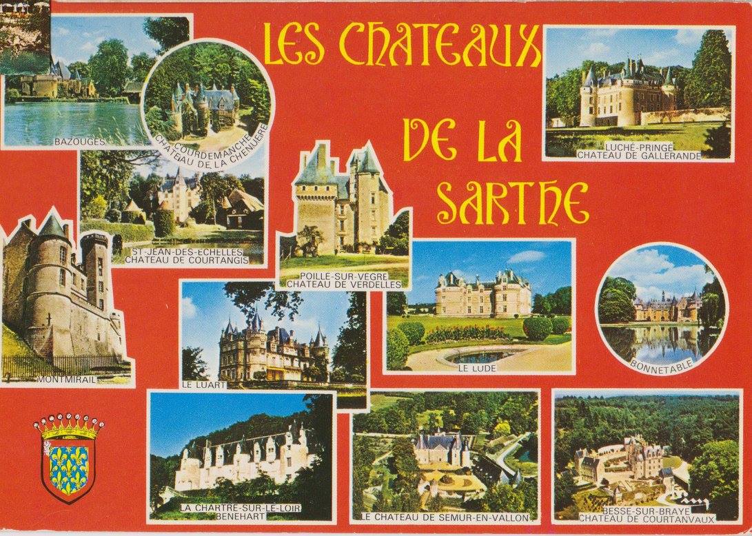 Cartes postales - Les Châteaux de la Sarthe (Janine Laval)
