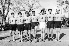 Parigné l'Evêque - Groupes - Loisirs et sports - Equipe de basket masculin - Vers 1943-1945 (André Beaumard)