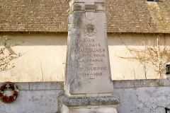 Bonnétable, lieu dit Aulaines - Monument commémoratif - Aux soldats d'Aulaines morts pour la France 1914-1918 (Archives départementales de la Sarthe, 2 O 14-7)