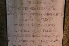 La Flèche - Monument commémoratif - Plaque commémorative de l'ancien port du Pré Luneau - Vue 02 (Michel Mimitontonparrain)