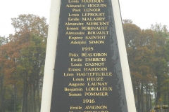 Lombron - Monument commémoratif - Aux enfants de Lombron morts pour la patrie - Années 1914-15-16 - Vue 02 (Romain Christopher Guillaume Lépine)