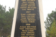 Lombron - Monument commémoratif - Aux enfants de Lombron morts pour la patrie - Années 1916-17-18 - Vue 02 (Romain Christopher Guillaume Lépine)