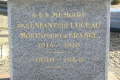Luceau - Monument commémoratif - A la mémoire des enfants de Luceau morts pour la France 1914-1918 et 1939-1945 - Vue 02 (Chantale Vieux)