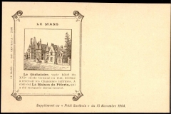 Le Mans - Vieux papiers - Le Grabatoire - Supplément au Petit Sarthois du 13 Novembre 1904
